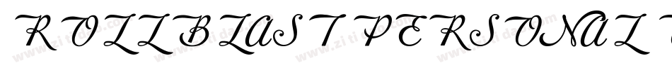 ROLLBLAST PERSONAL USE字体转换